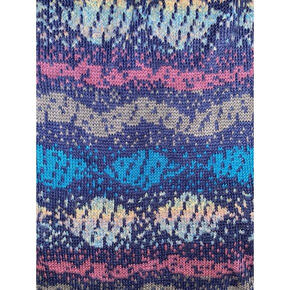 Vtg 1991 Saturdays NYC Mens Multicolored Abstract Sweater Mens Large - Picture 2 of 5